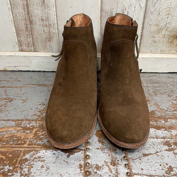 Madewell Janice Suede Ankle Zip Boots - Picture 3 of 14